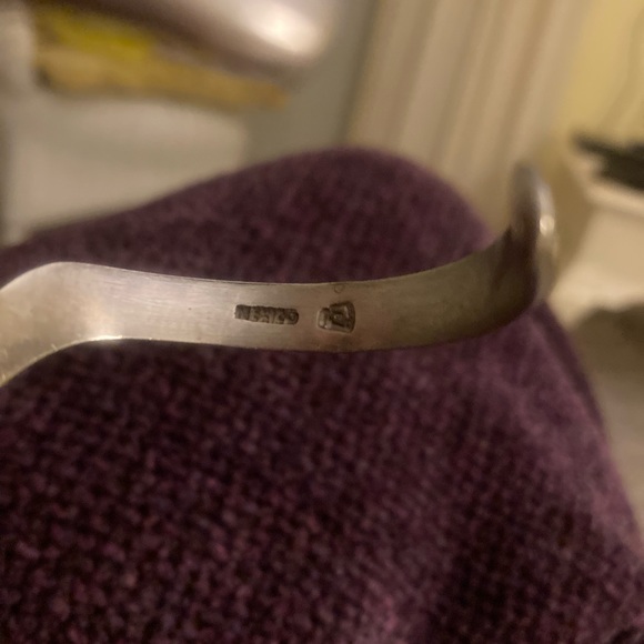 Vintage 925 sterling silver cuff bracelet - Picture 8 of 16